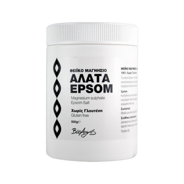 121040709 Άλατα Epsom χωρίς γλουτένη 500g Βιοαγρός - 121040709