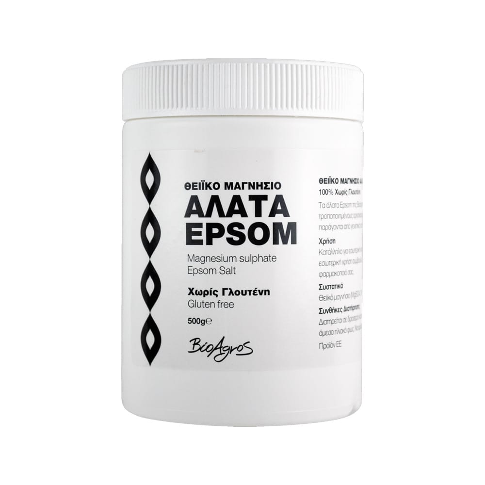 Άλατα Epsom χωρίς γλουτένη 500g Βιοαγρός - 121040709