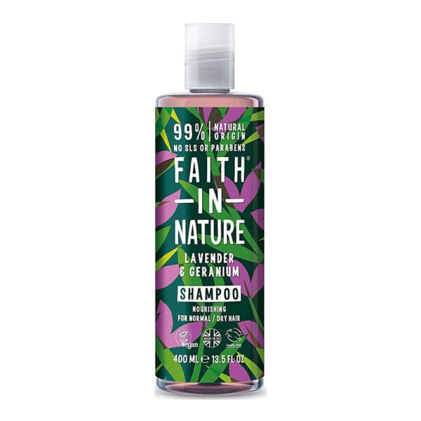 Faith in Nature Lavender & Geranium Σαμπουάν για Κανονικά Μαλλιά 400 mL - 0512706