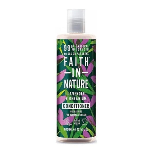 Faith in Nature Lavender & Geranium Normal To Hair Conditioner Ενυδάτωσης 400 mL - 0612706