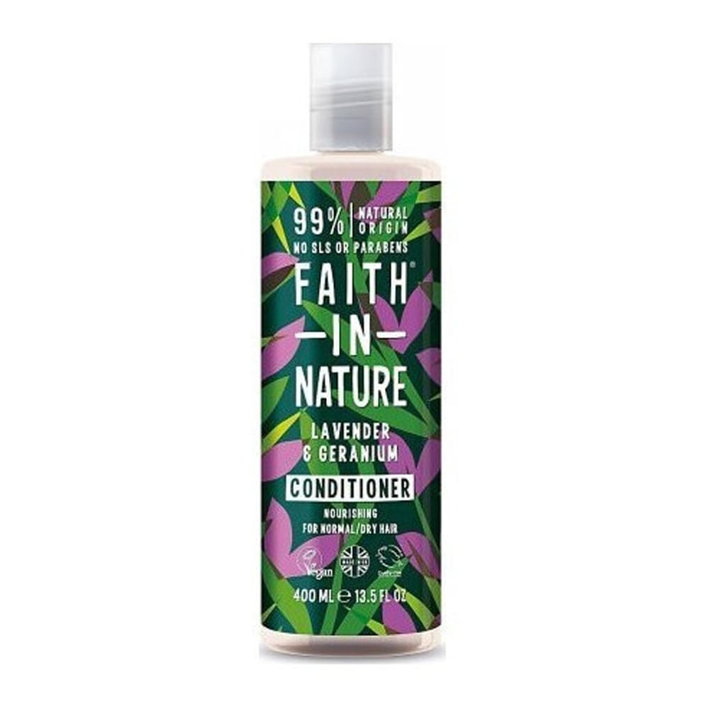 Faith in Nature Lavender & Geranium Normal To Hair Conditioner Ενυδάτωσης 400 mL - 0612706