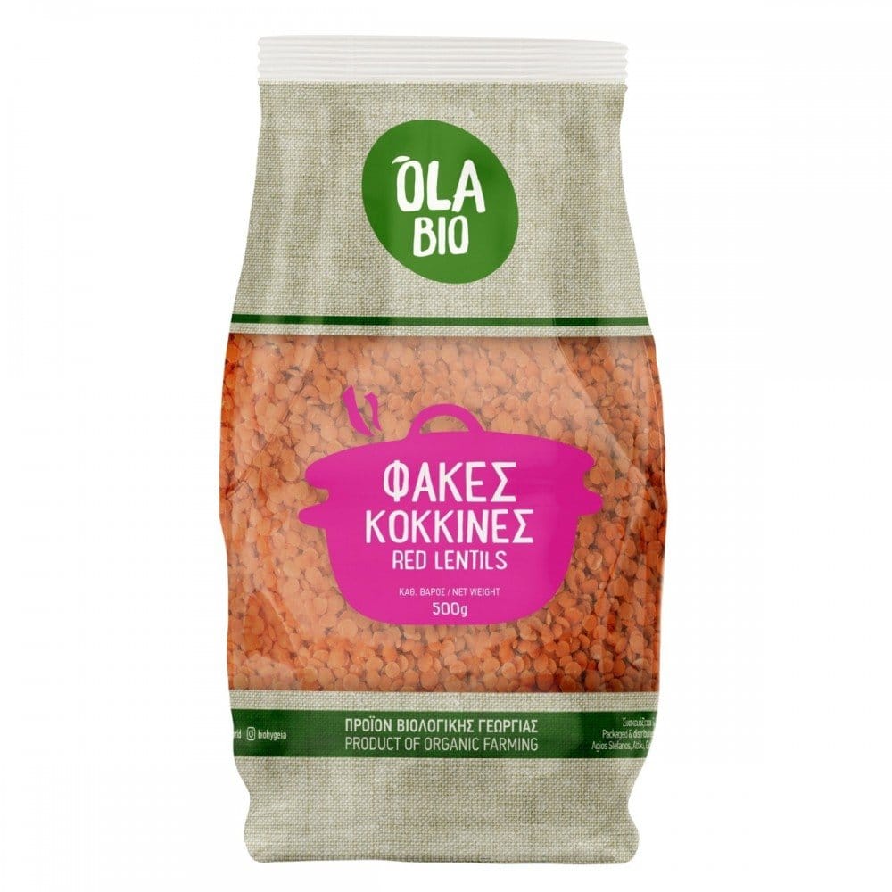 Φακες Κοκκινες Βιο 500Γρ - ΒΙΟ043