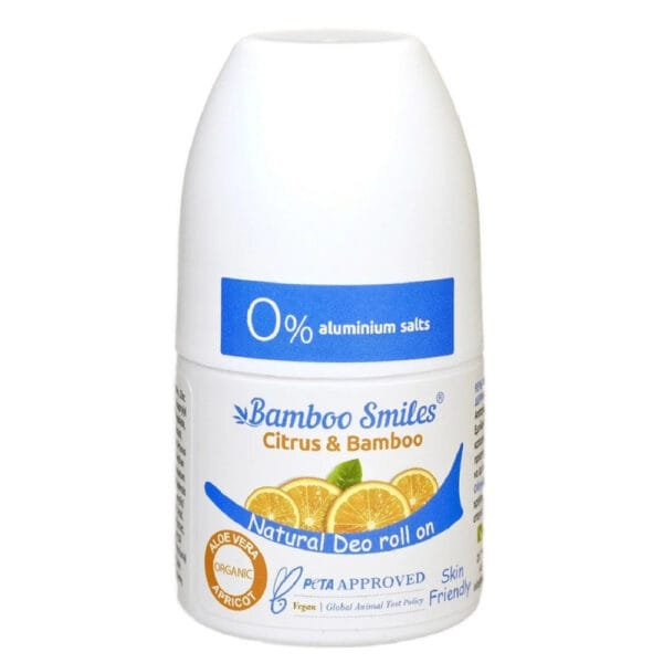 Bamboo Smiles Αποσμητικό σε Roll-On 50 mL Κίτρο - BS38