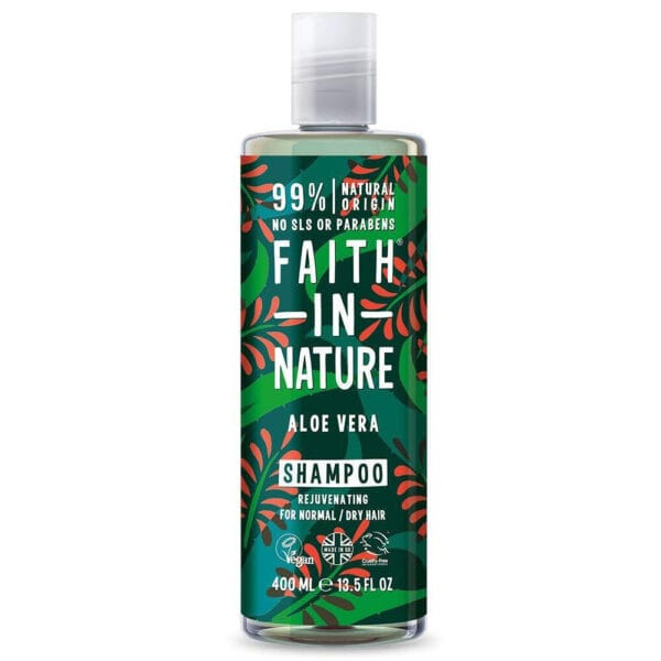 Faith in Nature Aloe Vera Σαμπουάν κατά της Πιτυρίδας για Ξηρά Μαλλιά 400 mL - 0510106