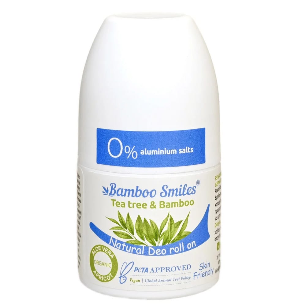 Bamboo Smiles Αποσμητικό σε Roll-On 50 mL Τείόδενδρο-Μπαμπού - BS37
