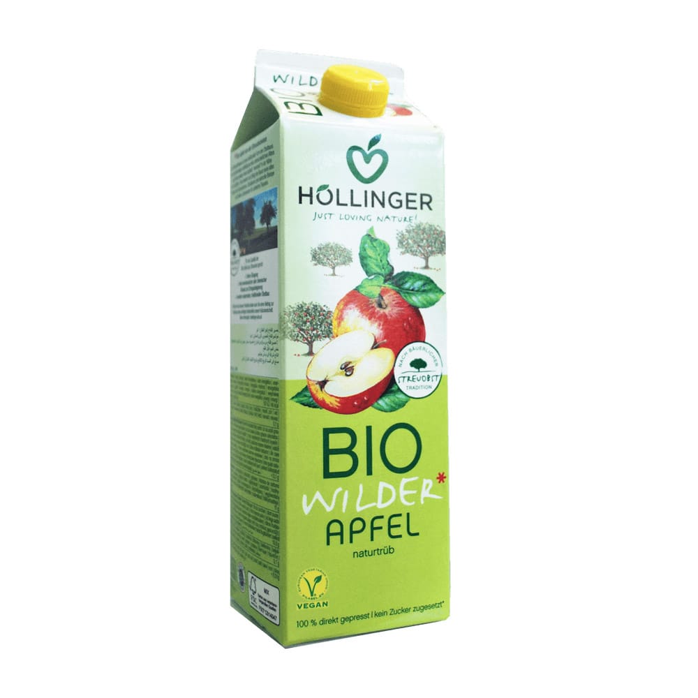 Χυμός Μήλο χωρίς ζάχαρη 1L Hollinger Bio - 223130006