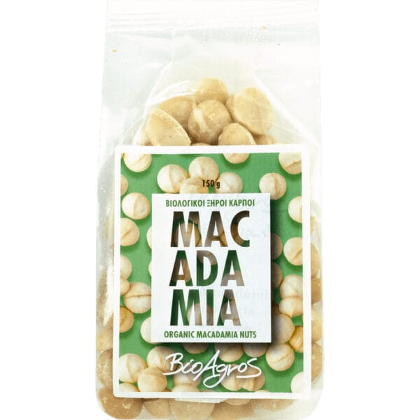 Βιολογικά Φιστίκια Macadamia Ωμοί Ξηροί Καρποί 150g. 121041520