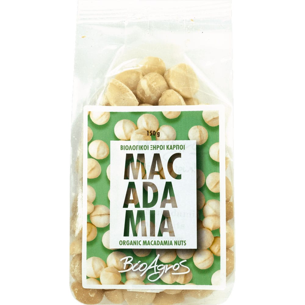 Βιολογικά Φιστίκια Macadamia Ωμοί Ξηροί Καρποί 150g. 121041520