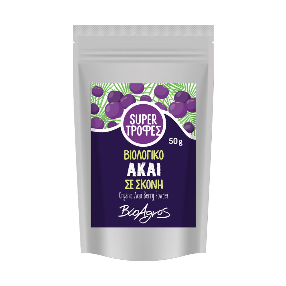 Υπερτροφή Acai σε σκόνη 50g Βιοαγρός Bio - 221009327
