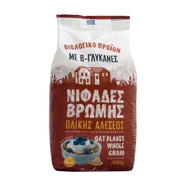 Νιφάδες Βρώμης Ολικής Άλεσης 500g Βιοαγρός Bio - 221038032