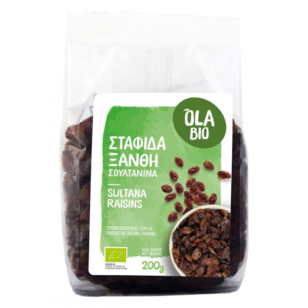 Σταφιδα Ξανθη Βιο 200 Γραμ. - ΒΙΟ730