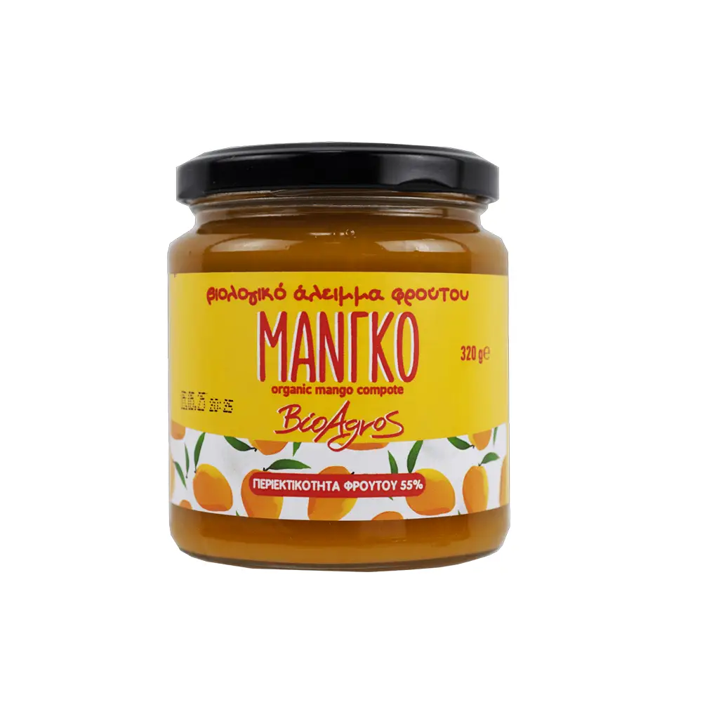 Άλειμμα Φρούτου Μάνγκο χωρίς ζάχαρη 320g Βιοαγρός Bio - 221029346
