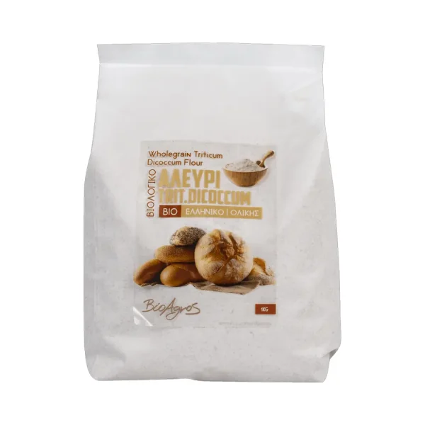 Αλεύρι Δίκοκκου Σίτου Ολικής Άλεσης 1kg Βιοαγρός Bio - 221039900