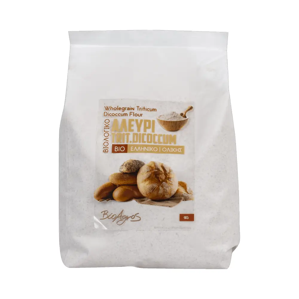 Αλεύρι Δίκοκκου Σίτου Ολικής Άλεσης 1kg Βιοαγρός Bio - 221039900