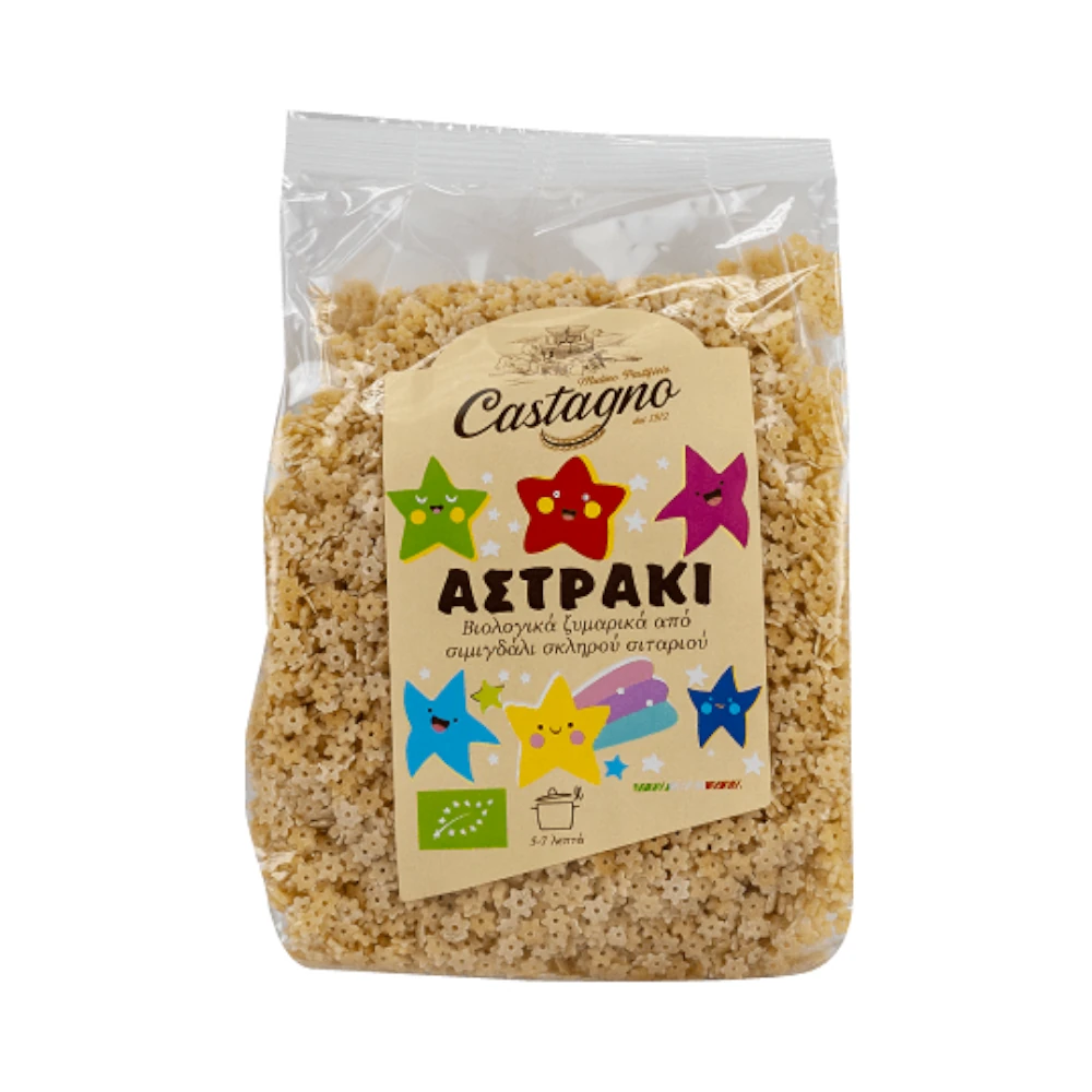 Παιδικά Ζυμαρικά Αστράκια 500g Castagno Bio - 221009929