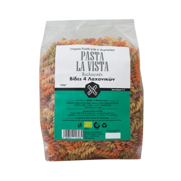 Βίδες με 4 Λαχανικά 500g Pasta La Vista Bio - 300117230