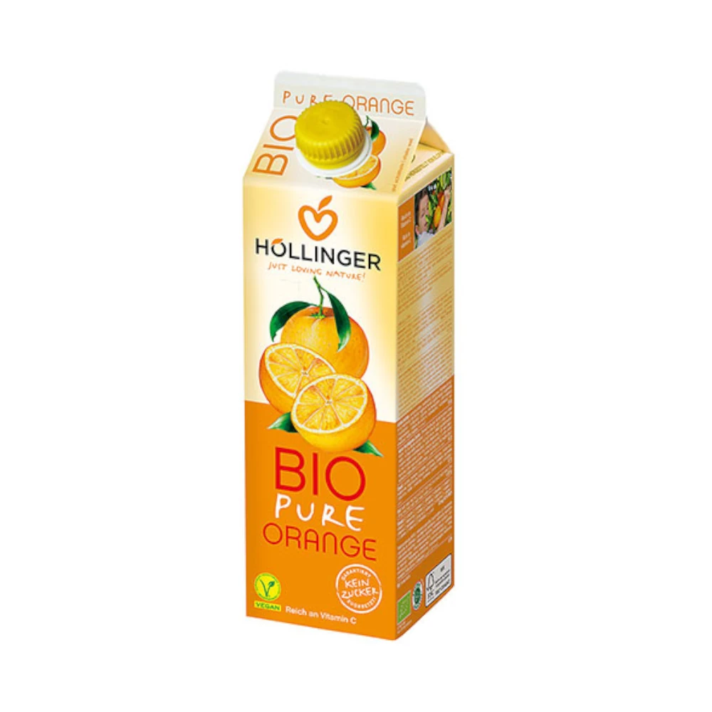 Χυμός Πορτοκάλι χωρις ζάχαρη 1L Hollinger Bio - 223130001