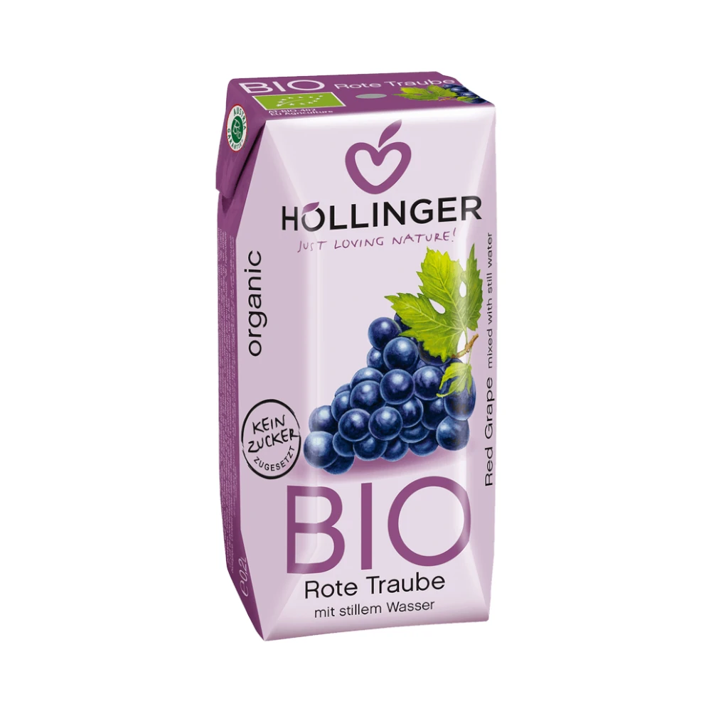 Χυμός Κόκκινο Σταφύλι χωρις ζάχαρη 200 mL Hollinger Bio - 223130010
