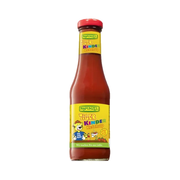 ΚΕΤΣΑΠ ΠΑΙΔΙΚΟ TIGER γυάλινο Χ/Ζαχ 450 mL Rapunzel BIO - ΡΑΠ1114