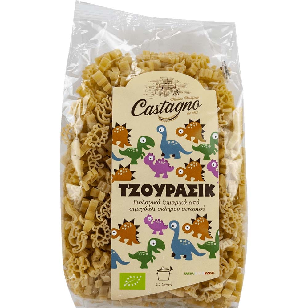 Παιδικά Ζυμαρικά Δεινοσαυράκια 500g Castagno Bio - 221009940