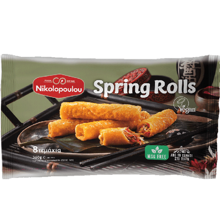 SPRING ROLLS ΛΑΧΑΝΙΚΑ VEGAN 360g -  2ΝΚΛ011