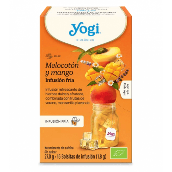 Yogi Tea Cold Brew Peach Mango Βιολογικό Τσάι 27g (15 φακελάκια) ΓΙ1282 Yogi Tea Cold Brew Peach Mango Βιολογικό Τσάι 27g (15 φακελάκια) ΓΙ1282