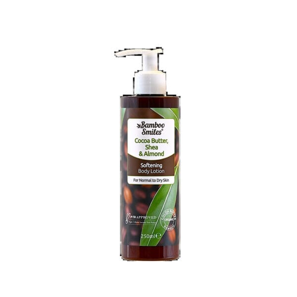 Bamboo Smiles Λοσιόν Σώματος & Χεριών με βιολογικό Κακάο & Καριτέ 93% Φυσική BS45 Bamboo Smiles Λοσιόν Σώματος & Χεριών με βιολογικό Κακάο & Καριτέ 93% Φυσική BS45
