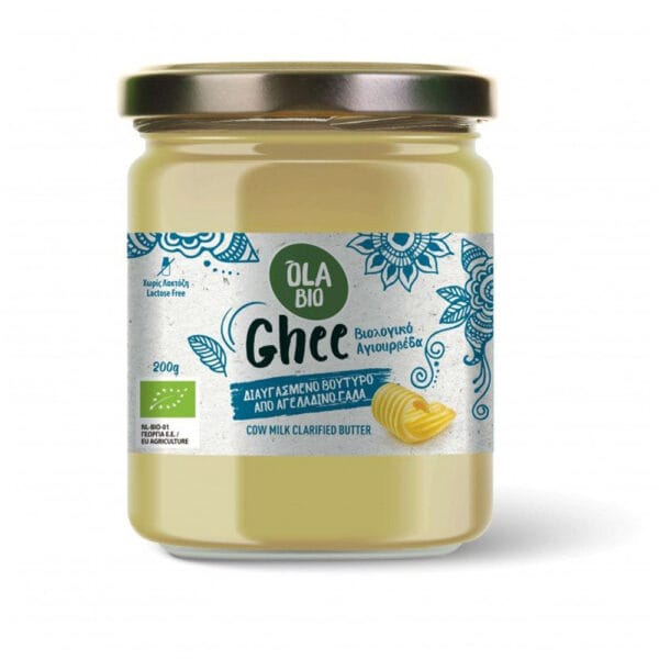 Ghee Βιολογικό Βούτυρο Αγελάδας 200g Καθαρισμένο Βούτυρο Χωρίς Λακτόζη ΒΙΟ590 Ghee-Βιολογικό-Βούτυρο-Αγελάδας-200g-Καθαρισμένο-Βούτυρο-Χωρίς-Λακτόζη-ΒΙΟ590
