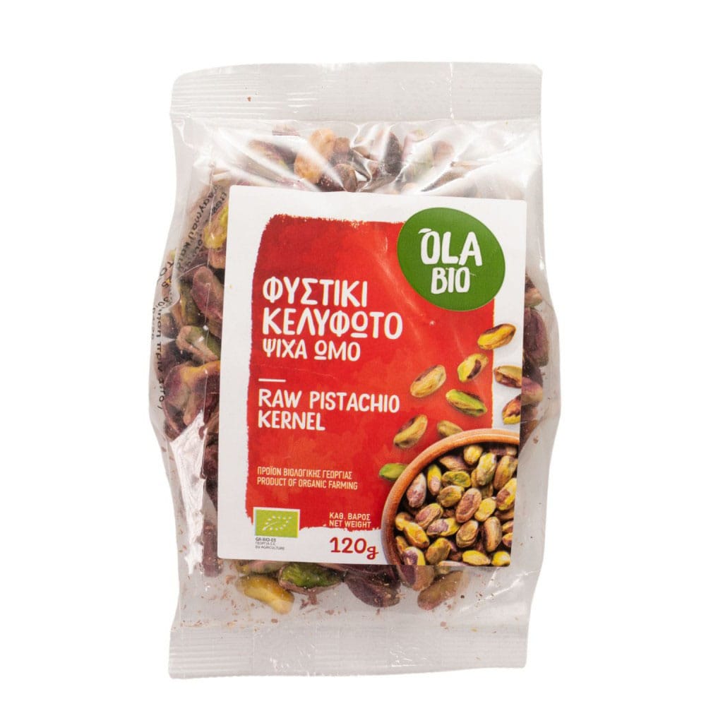 Βιολογικό Φιστίκι Κελυφωτό Ψίχα 120g Θρεπτικός Ξηρός Καρπός ΒΙΟ086