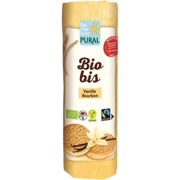 Μπισκότα με Γέμιση Βανίλιας 320g Pural Βιολογικά 221030716